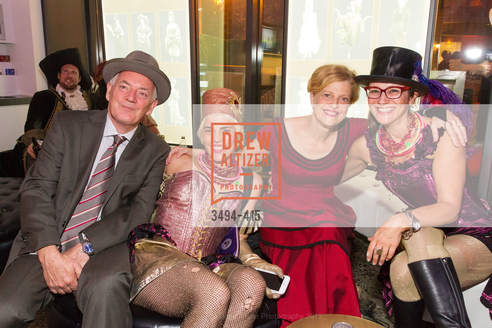 Anthony Giles, Adriana Permut, Carey Perloff, Elise Alexander, SPOOKED AT THE STRAND Presented by the American Conservatory Theater, The Strand Theater. 1127 Market Street, October 26th, 2015,Drew Altizer, Drew Altizer Photography, full-service agency, private events, San Francisco photographer, photographer california
