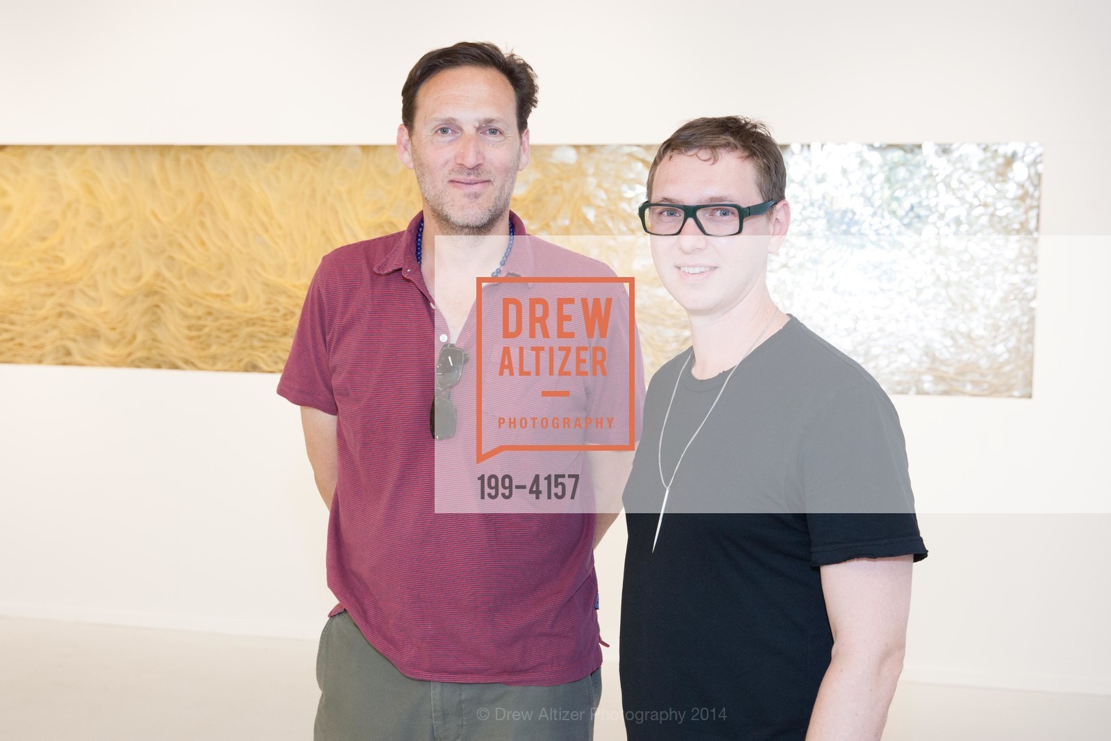 Adam Weiss, Robbie Crawford, PACE GALLERY, Menlo Park Presents Tara Donovan's Exhibit, US, May 21st, 2014, Photo #199-4157 Adam Weiss, Robbie Crawford, Photo #199-4157