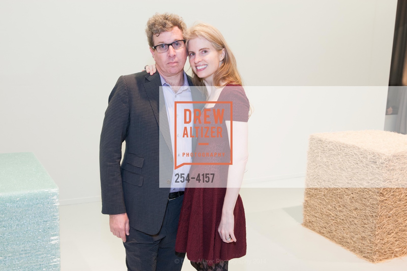 Marc Glimcher, Laura Arrillaga-Andreessen, PACE GALLERY, Menlo Park Presents Tara Donovan's Exhibit, US, May 21st, 2014, Photo #254-4157 Marc Glimcher, Laura Arrillaga-Andreessen, Photo #254-4157
