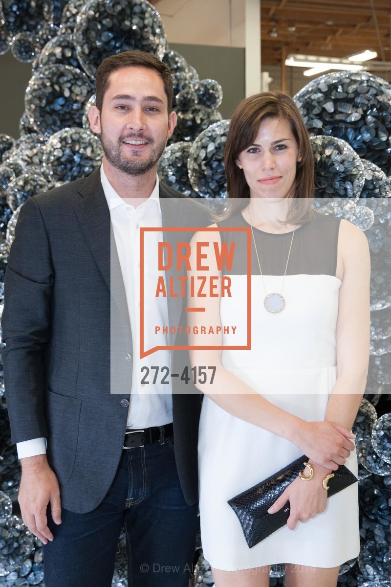 Kevin Systrom, Nicole Schuetz, PACE GALLERY, Menlo Park Presents Tara Donovan's Exhibit, US, May 21st, 2014, Photo #272-4157 Kevin Systrom, Nicole Schuetz, Photo #272-4157