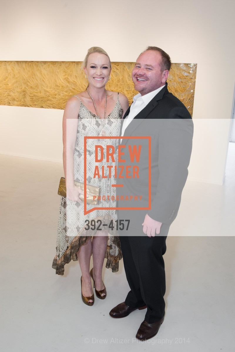 Amy Andersen, Michael Norman, PACE GALLERY, Menlo Park Presents Tara Donovan's Exhibit, US, May 21st, 2014, Photo #392-4157 Amy Andersen, Michael Norman, Photo #392-4157