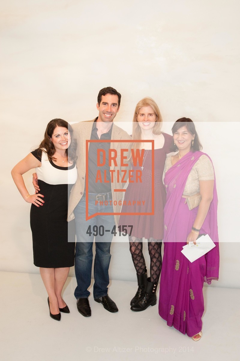 Lindsay Reinsmith, Jason Payne, Laura Arrillaga-Andreessen, Sheena Aurora, PACE GALLERY, Menlo Park Presents Tara Donovan's Exhibit, US, May 21st, 2014, Photo #490-4157 Lindsay Reinsmith, Jason Payne, Laura Arrillaga-Andreessen, Sheena Aurora, Photo #490-4157