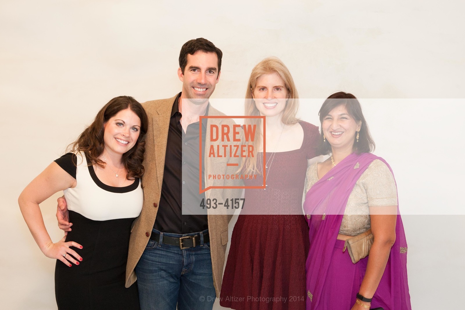 Lindsay Reinsmith, Jason Payne, Laura Arrillaga-Andreessen, Sheena Aurora, PACE GALLERY, Menlo Park Presents Tara Donovan's Exhibit, US, May 21st, 2014, Photo #493-4157 Lindsay Reinsmith, Jason Payne, Laura Arrillaga-Andreessen, Sheena Aurora, Photo #493-4157