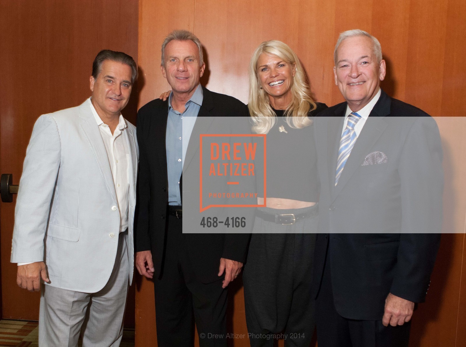 Steve Mariucci, Joe Montana, Jennifer Montana, Tracy Mercer, LEVI'S "Key to the Stadium" Collection by JENNIFER MONTANA DESIGNS, US, August 21st, 2014, Photo #468-4166 Steve Mariucci, Joe Montana, Jennifer Montana, Tracy Mercer, Photo #468-4166