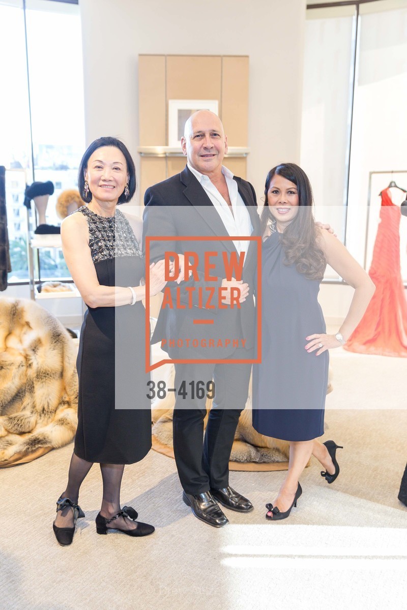 Iris Chan, Carmen Marc Valvo, Sharon Seto, 2014 BAAA Benefit & Fashion Show Launch Party with Carmen Marc Valvo at SAKS FIFTH AVENUE, US, June 26th, 2014, Photo #38-4169 Iris Chan, Carmen Marc Valvo, Sharon Seto, Photo #38-4169
