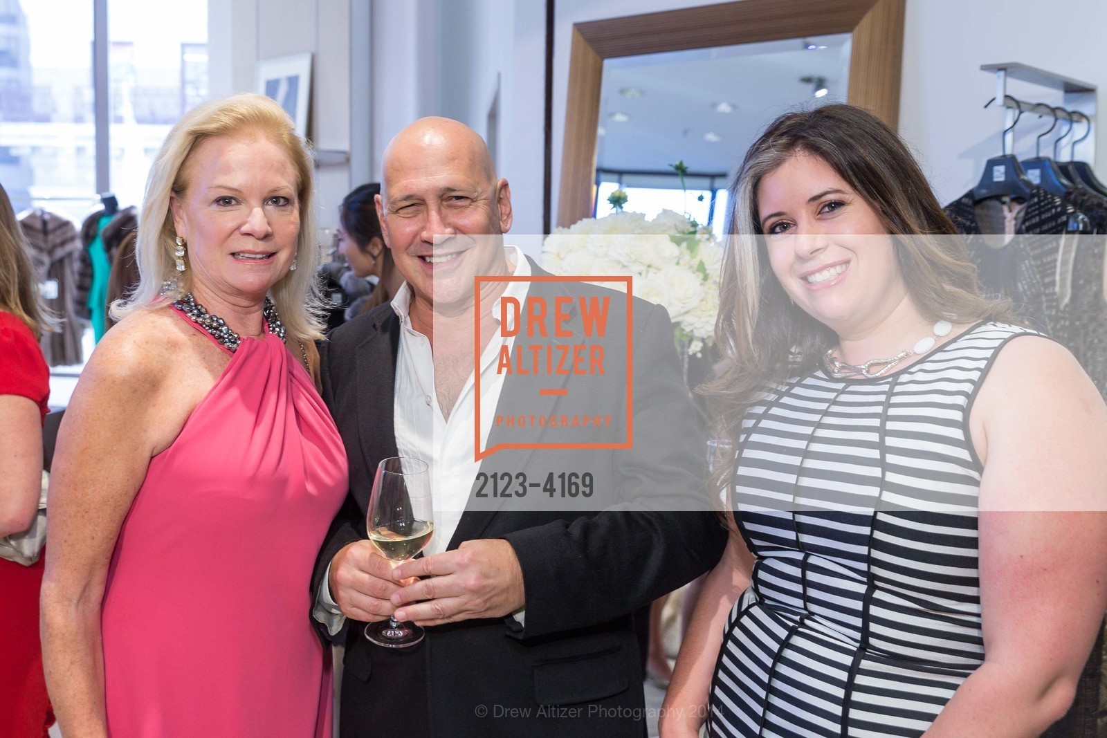 Claire Kostic, Carmen Marc Valvo, Ashley de Smeth, 2014 BAAA Benefit & Fashion Show Launch Party with Carmen Marc Valvo at SAKS FIFTH AVENUE, US, June 26th, 2014, Photo #2123-4169 Claire Kostic, Carmen Marc Valvo, Ashley de Smeth, Photo #2123-4169
