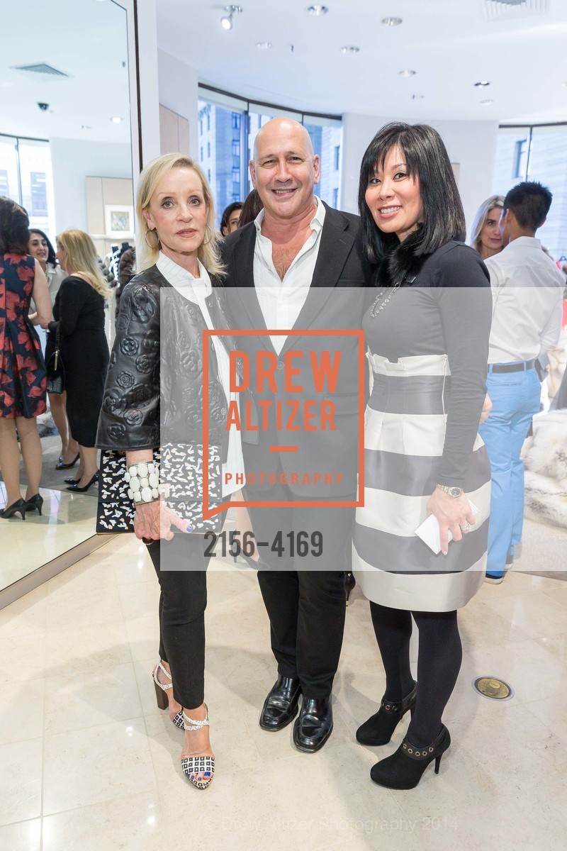 Barbara Brown, Carmen Marc Valvo, Shelley Cramer, 2014 BAAA Benefit & Fashion Show Launch Party with Carmen Marc Valvo at SAKS FIFTH AVENUE, US, June 26th, 2014, Photo #2156-4169 Barbara Brown, Carmen Marc Valvo, Shelley Cramer, Photo #2156-4169