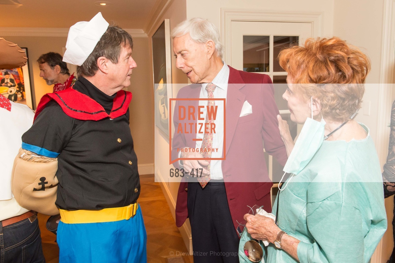 Paul Sagues, Robert Girard, Phoebe Cowles, Wolfson-Federighi Cartoon Costume Party, Private Residence. 737 Bay Road, October 24th, 2015,Drew Altizer, Drew Altizer Photography, full-service agency, private events, San Francisco photographer, photographer california