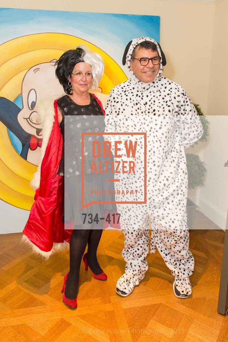 Karen Kubin, Gary Garabedian, Wolfson-Federighi Cartoon Costume Party, Private Residence. 737 Bay Road, October 24th, 2015,Drew Altizer, Drew Altizer Photography, full-service agency, private events, San Francisco photographer, photographer california