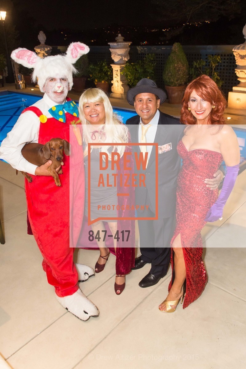Bob Federighi, Mary Paul Akram, Steve Akram, Toni Wolfson, Wolfson-Federighi Cartoon Costume Party, Private Residence. 737 Bay Road, October 24th, 2015,Drew Altizer, Drew Altizer Photography, full-service event agency, private events, San Francisco photographer, photographer California