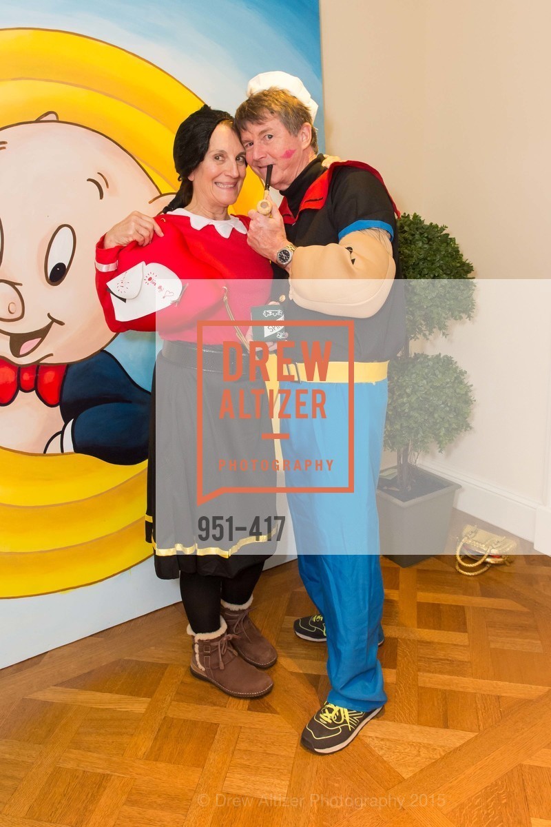 Debby Sagues, Paul Sagues, Wolfson-Federighi Cartoon Costume Party, Private Residence. 737 Bay Road, October 24th, 2015,Drew Altizer, Drew Altizer Photography, full-service agency, private events, San Francisco photographer, photographer california