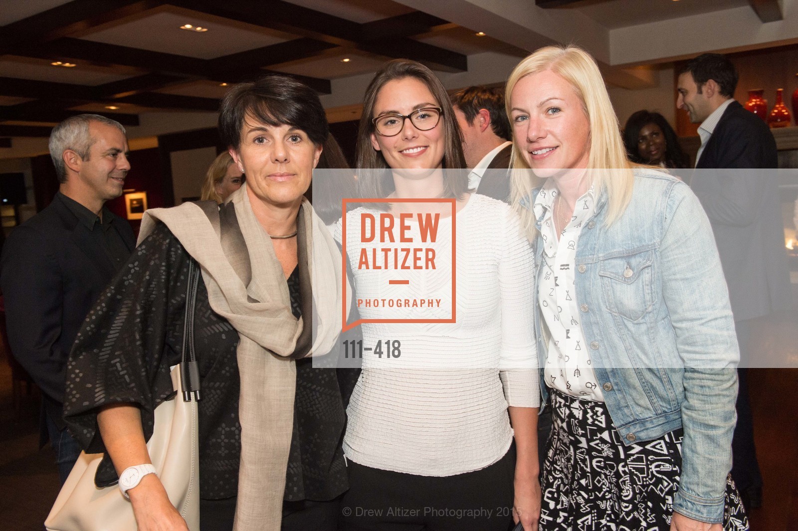 Kristin Duval, Justine Chaussom, Elizabeth Sullivan, Artsy and Sotheby's Village Pub Dinner, Village Pub, October 27th, 2015,Drew Altizer, Drew Altizer Photography, full-service agency, private events, San Francisco photographer, photographer california
