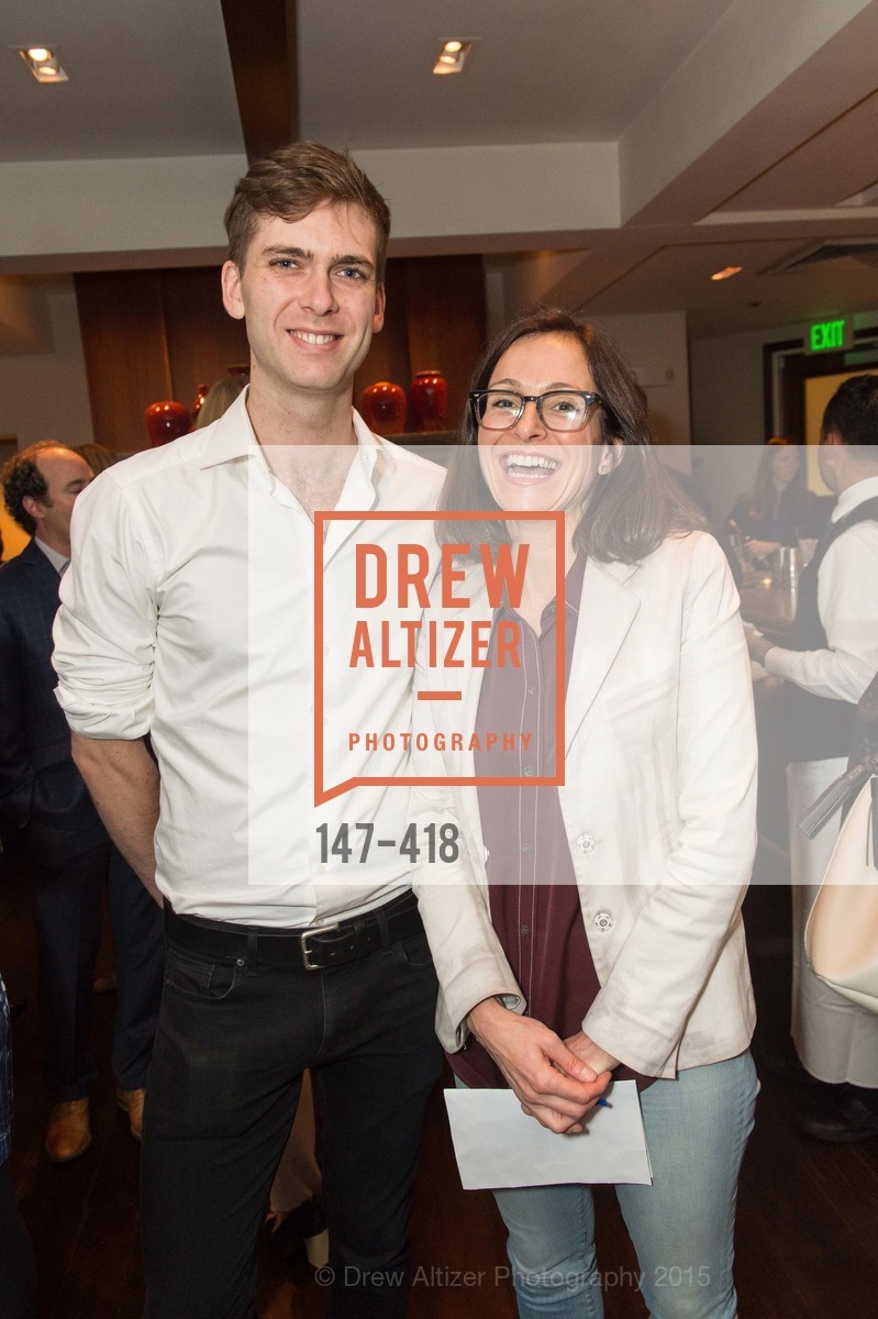Carter Cleveland, Sarah Thornton, Artsy and Sotheby's Village Pub Dinner, Village Pub. Village Pub, October 27th, 2015, Photo #147-418 Carter Cleveland, Sarah Thornton, Photo #147-418