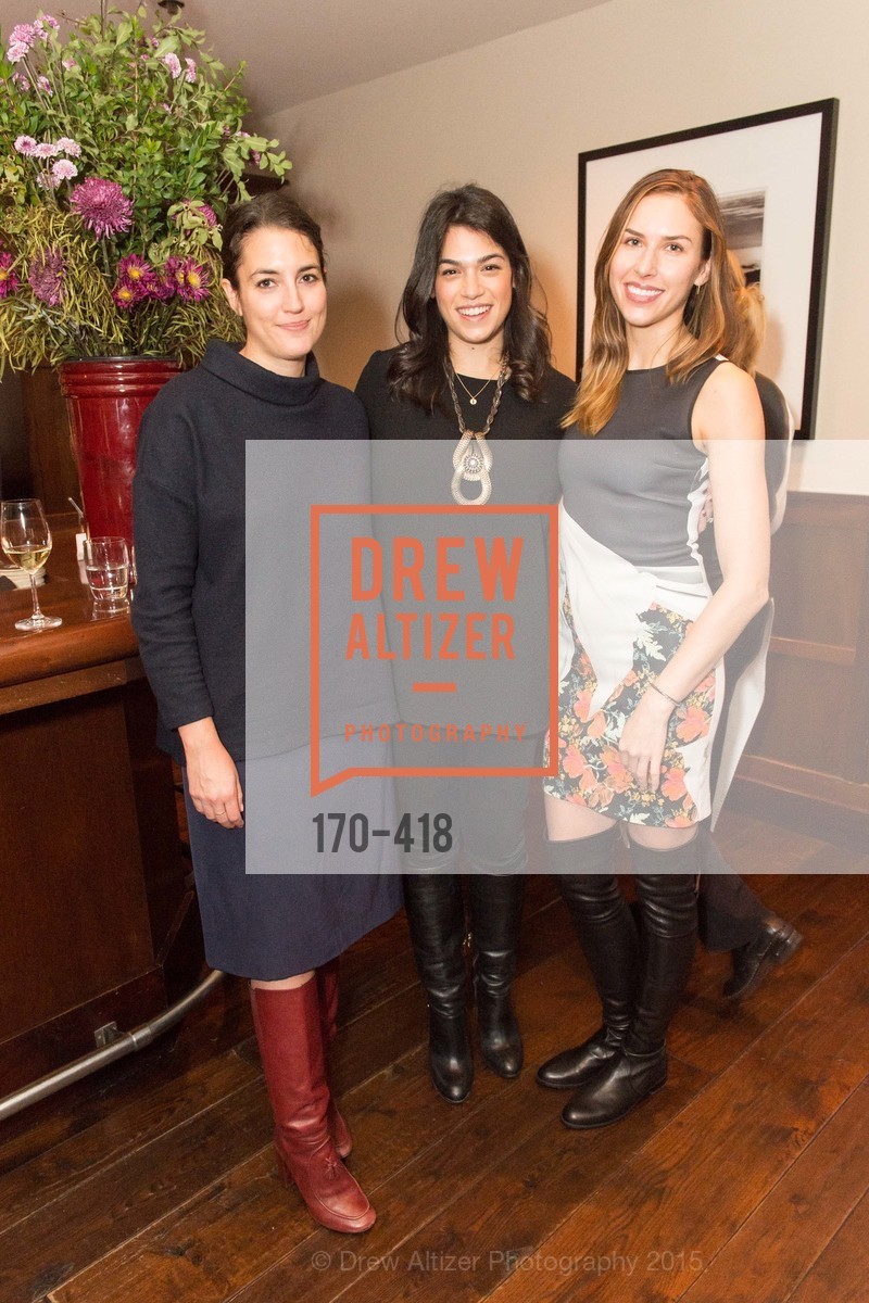 Michelle Finocchi, Rebecca Rathael, Felicity Conrad, Artsy and Sotheby's Village Pub Dinner, Village Pub. Village Pub, October 27th, 2015, Photo #170-418 Michelle Finocchi, Rebecca Rathael, Felicity Conrad, Photo #170-418