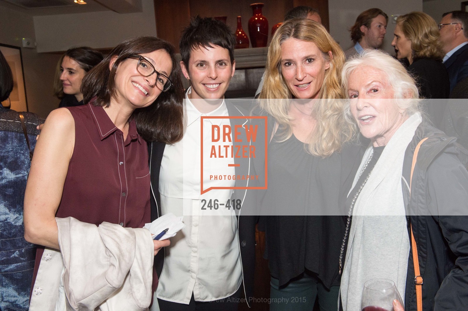 Sarah Thornton, Jessica Silverman, Melinda Johnson, Dasi Herz, Artsy and Sotheby's Village Pub Dinner, Village Pub, October 27th, 2015,Drew Altizer, Drew Altizer Photography, full-service agency, private events, San Francisco photographer, photographer california