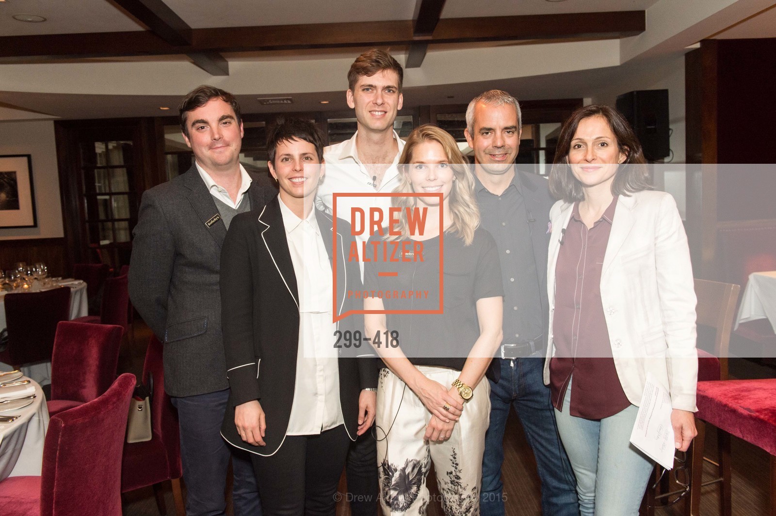 Charles Moffett, Jessica Silverman, Carter Cleveland, Courtney Kremers, Kevin Johnson, Sarah Thornton, Artsy and Sotheby's Village Pub Dinner, Village Pub, October 27th, 2015,Drew Altizer, Drew Altizer Photography, full-service agency, private events, San Francisco photographer, photographer california