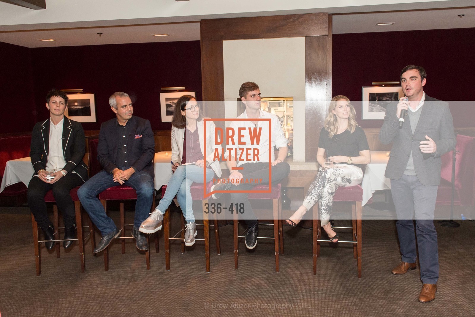 Jessica Silverman, Kevin Johnson, Sarah Thornton, Carter Cleveland, Courtney Kremers, Charles Moffett, Artsy and Sotheby's Village Pub Dinner, Village Pub, October 27th, 2015,Drew Altizer, Drew Altizer Photography, full-service agency, private events, San Francisco photographer, photographer california