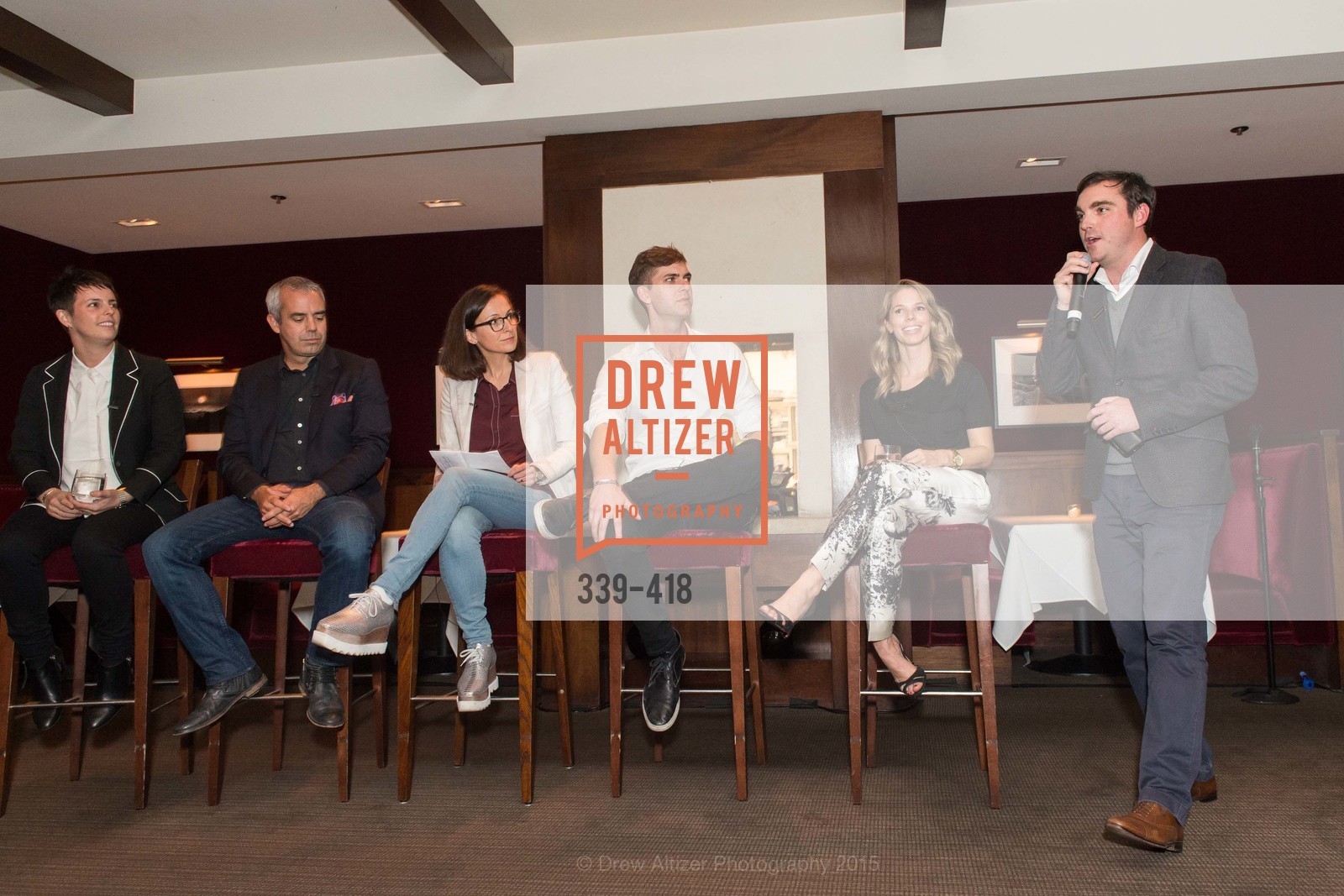 Jessica Silverman, Kevin Johnson, Sarah Thornton, Carter Cleveland, Courtney Kremers, Charles Moffett, Artsy and Sotheby's Village Pub Dinner, Village Pub, October 27th, 2015,Drew Altizer, Drew Altizer Photography, full-service agency, private events, San Francisco photographer, photographer california