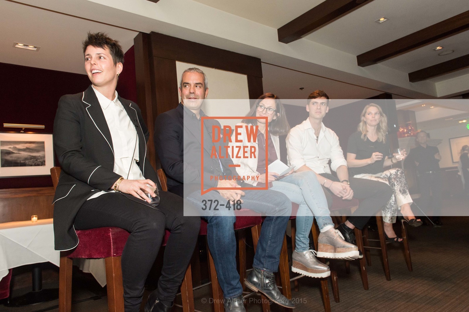Jessica Silverman, Kevin Johnson, Sarah Thornton, Carter Cleveland, Courtney Kremers, Artsy and Sotheby's Village Pub Dinner, Village Pub, October 27th, 2015,Drew Altizer, Drew Altizer Photography, full-service agency, private events, San Francisco photographer, photographer california