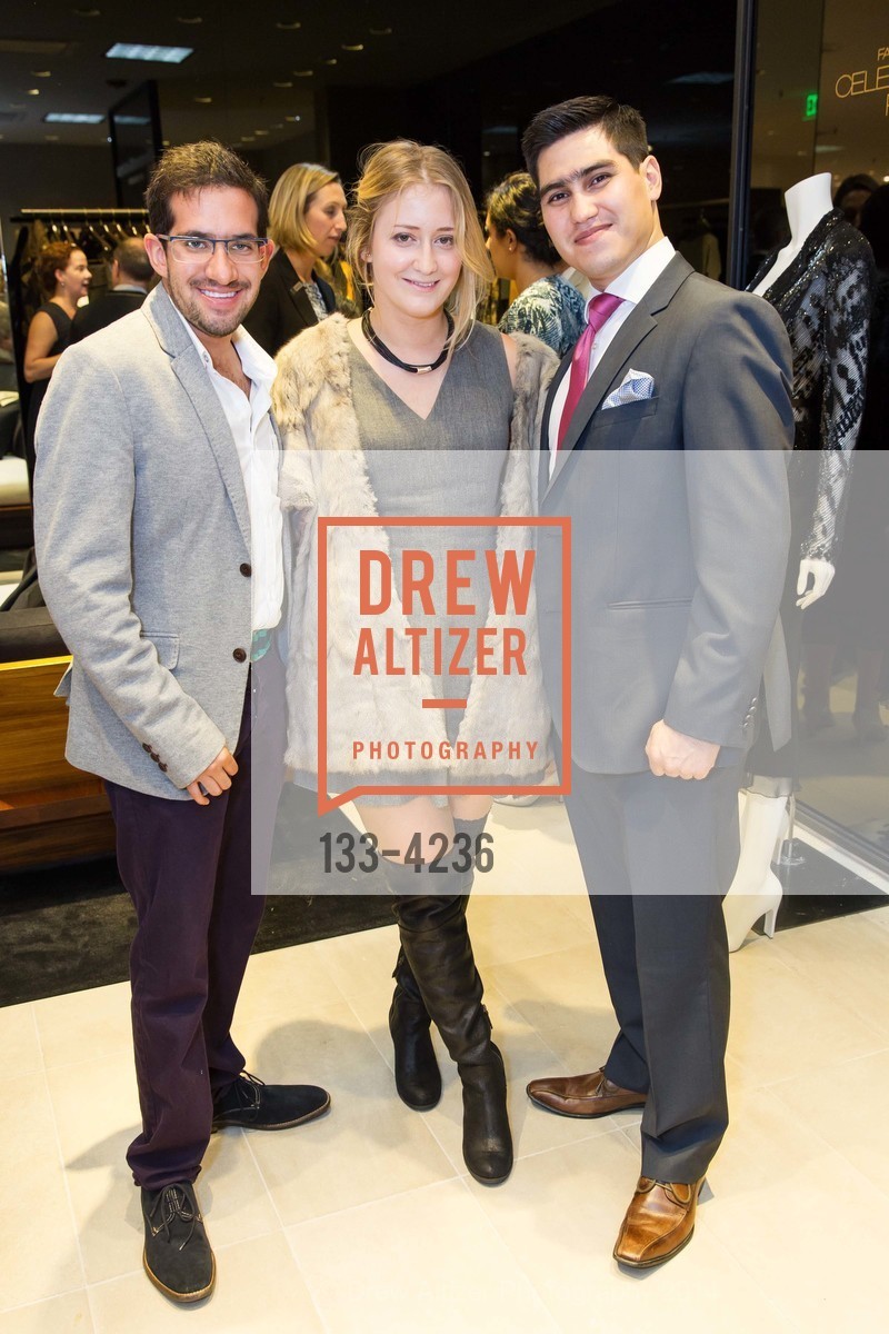 Simon Sanchez, Monica Tolosa, Diego Darnica, SAKS FIFTH AVENUE Celebrates Donna Karan's Women Who Inspire, US, September 19th, 2014, Photo #133-4236 Simon Sanchez, Monica Tolosa, Diego Darnica, Photo #133-4236
