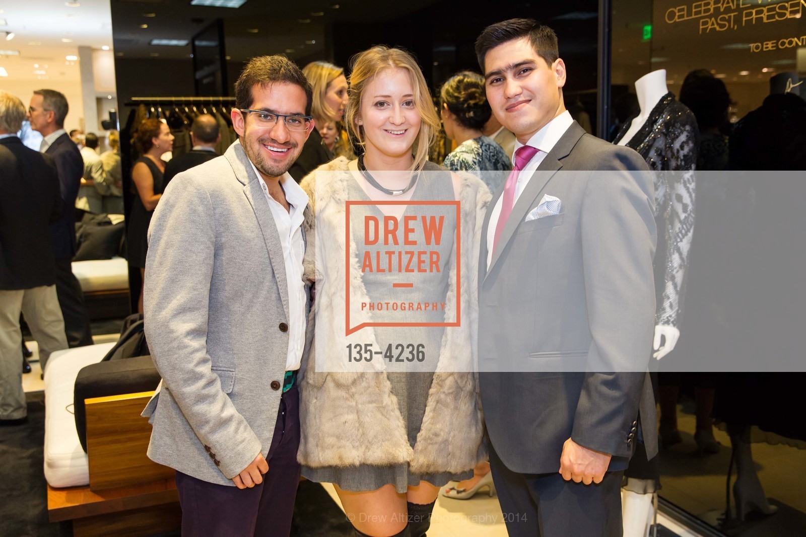 Simon Sanchez, Monica Tolosa, Diego Darnica, SAKS FIFTH AVENUE Celebrates Donna Karan's Women Who Inspire, US, September 19th, 2014, Photo #135-4236 Simon Sanchez, Monica Tolosa, Diego Darnica, Photo #135-4236