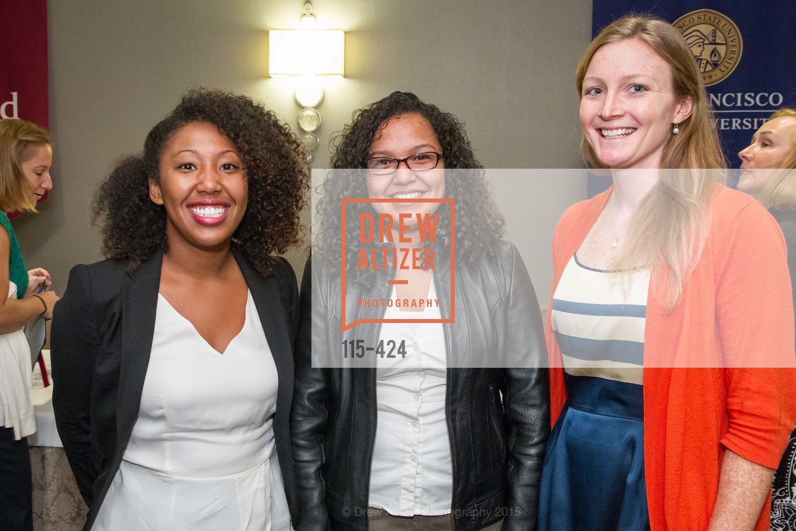 Willie Mae Reese, Rosemarie Dela Rosa, Audrey Ford, 2015 ARCS Foundation Scholar Awards Luncheon, The Fairmont San Francisco. The Fairmont San Francisco, . 950 Mason St, October 29th, 2015, Photo #115-424 Willie Mae Reese, Rosemarie Dela Rosa, Audrey Ford, Photo #115-424