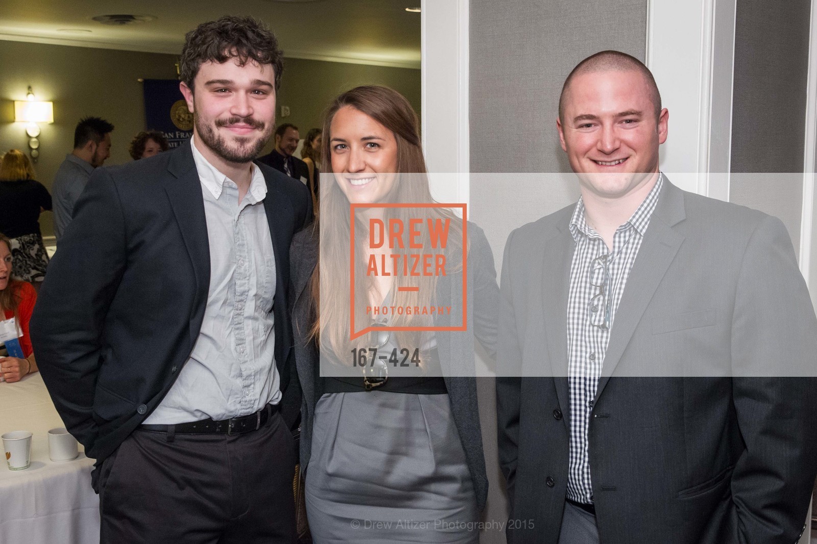 Ben Barad, Christine Richardson, Matthew Ravalin, 2015 ARCS Foundation Scholar Awards Luncheon, The Fairmont San Francisco. The Fairmont San Francisco, . 950 Mason St, October 29th, 2015, Photo #167-424 Ben Barad, Christine Richardson, Matthew Ravalin, Photo #167-424