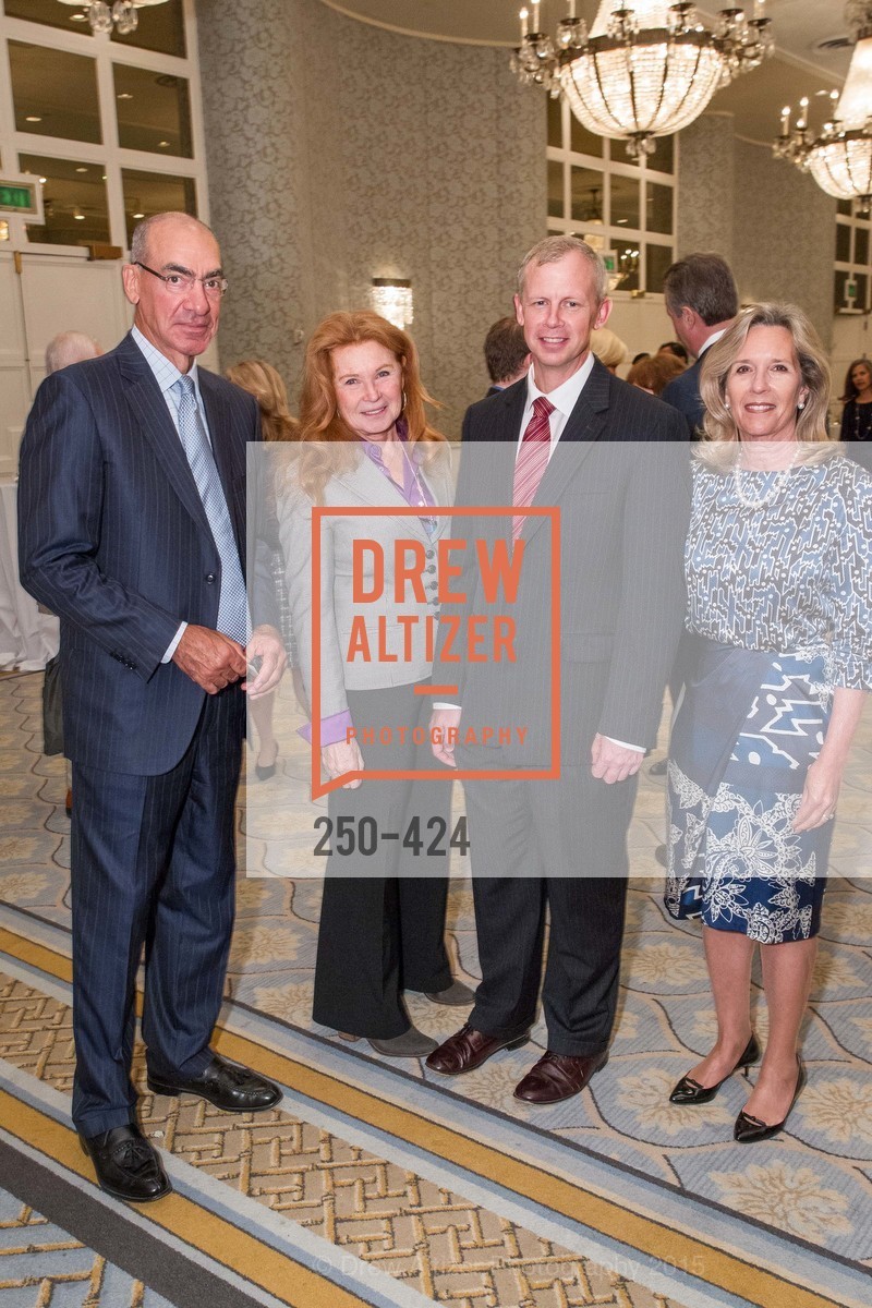 Dennis Mooradian, Sande Schlumberger, David Anderson, Susan Mooradian, 2015 ARCS Foundation Scholar Awards Luncheon, The Fairmont San Francisco. 950 Mason St, October 29th, 2015,Drew Altizer, Drew Altizer Photography, full-service agency, private events, San Francisco photographer, photographer california