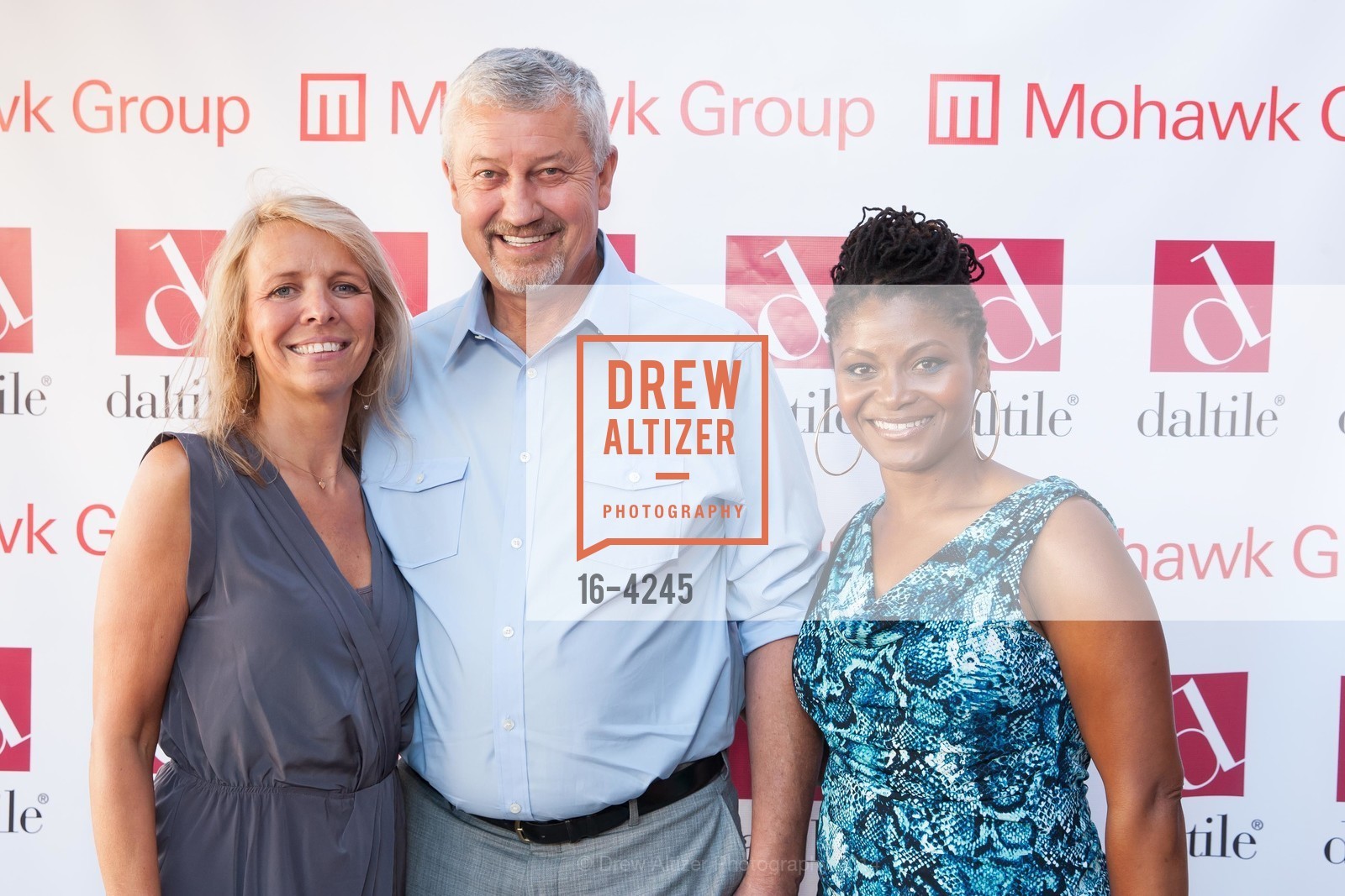 Karen Baumann, David Thole, Shonda Dawson, DALTILE/MOHAWK Opening, US, June 26th, 2014, Photo #16-4245 Karen Baumann, David Thole, Shonda Dawson, Photo #16-4245