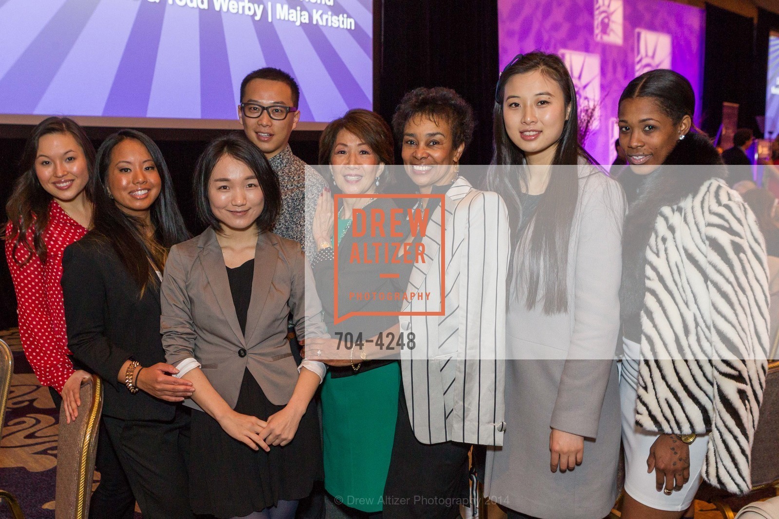Heather Young, Casey Atud, Dylan Liang, Diana Liu, Jan Yanehiro, Anette Harris, Jinru Chou, Darresha Williams, NARAL Pro-Choice America 19th San Francisco Power of Choice Luncheon, US, March 6th, 2014, Photo #704-4248 Heather Young, Casey Atud, Dylan Liang, Diana Liu, Jan Yanehiro, Anette Harris, Jinru Chou, Darresha Williams, Photo #704-4248