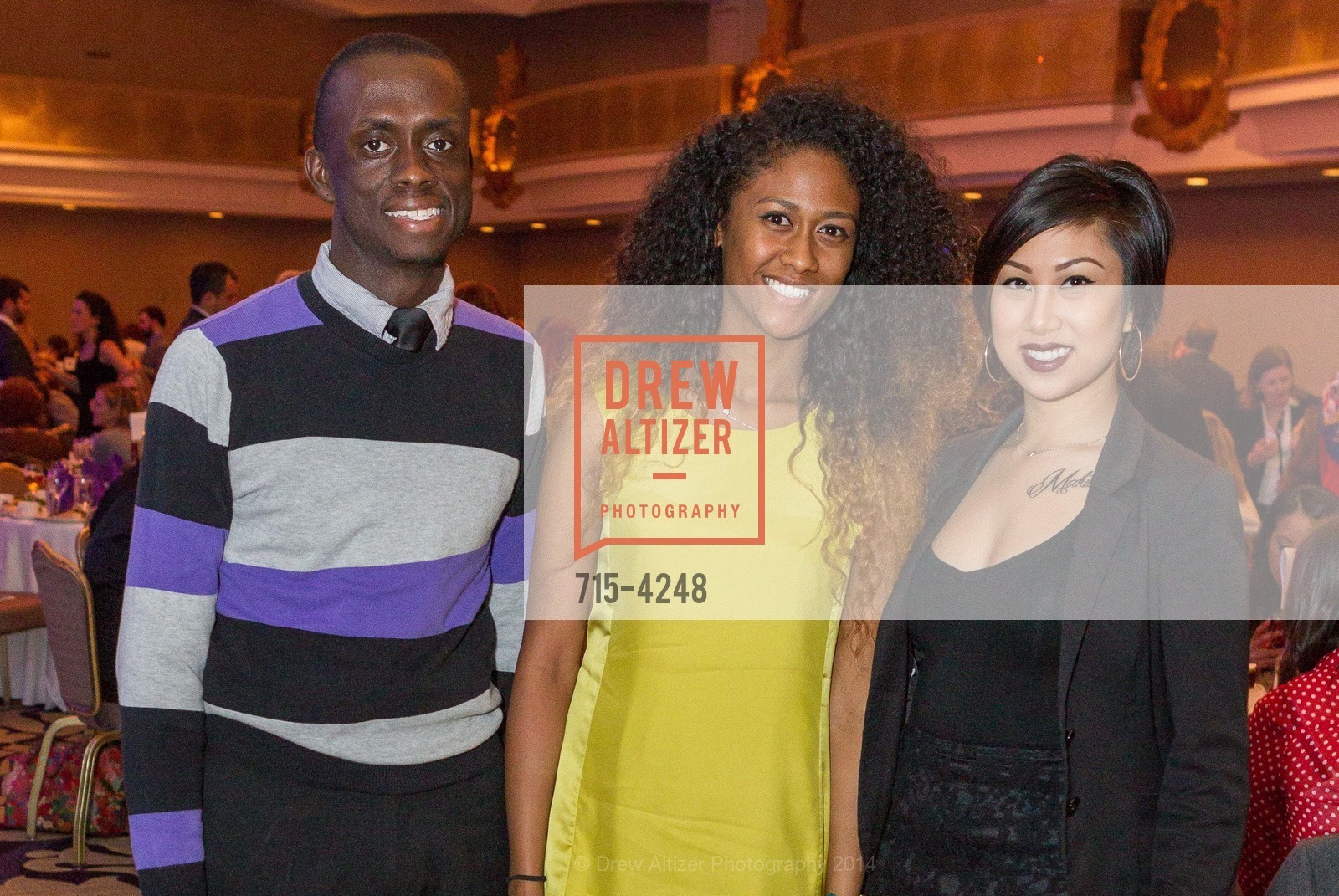 Louis Davis, Richelle Anderson, Janelle Laberinto, NARAL Pro-Choice America 19th San Francisco Power of Choice Luncheon, US, March 6th, 2014, Photo #715-4248 Louis Davis, Richelle Anderson, Janelle Laberinto, Photo #715-4248