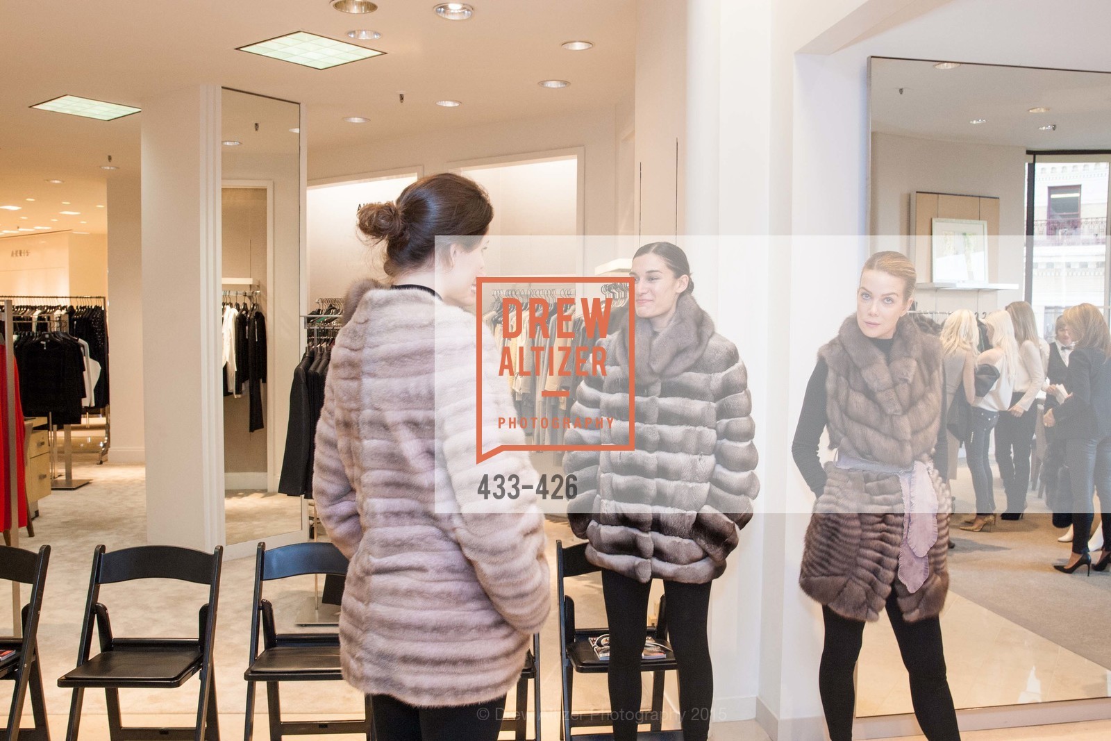 Nicole Grinfell, Rachel Fitz, Rindi at Saks Fur Salon, Saks Fifth Avenue, Fur Salon, October 29th, 2015,Drew Altizer, Drew Altizer Photography, full-service agency, private events, San Francisco photographer, photographer california
