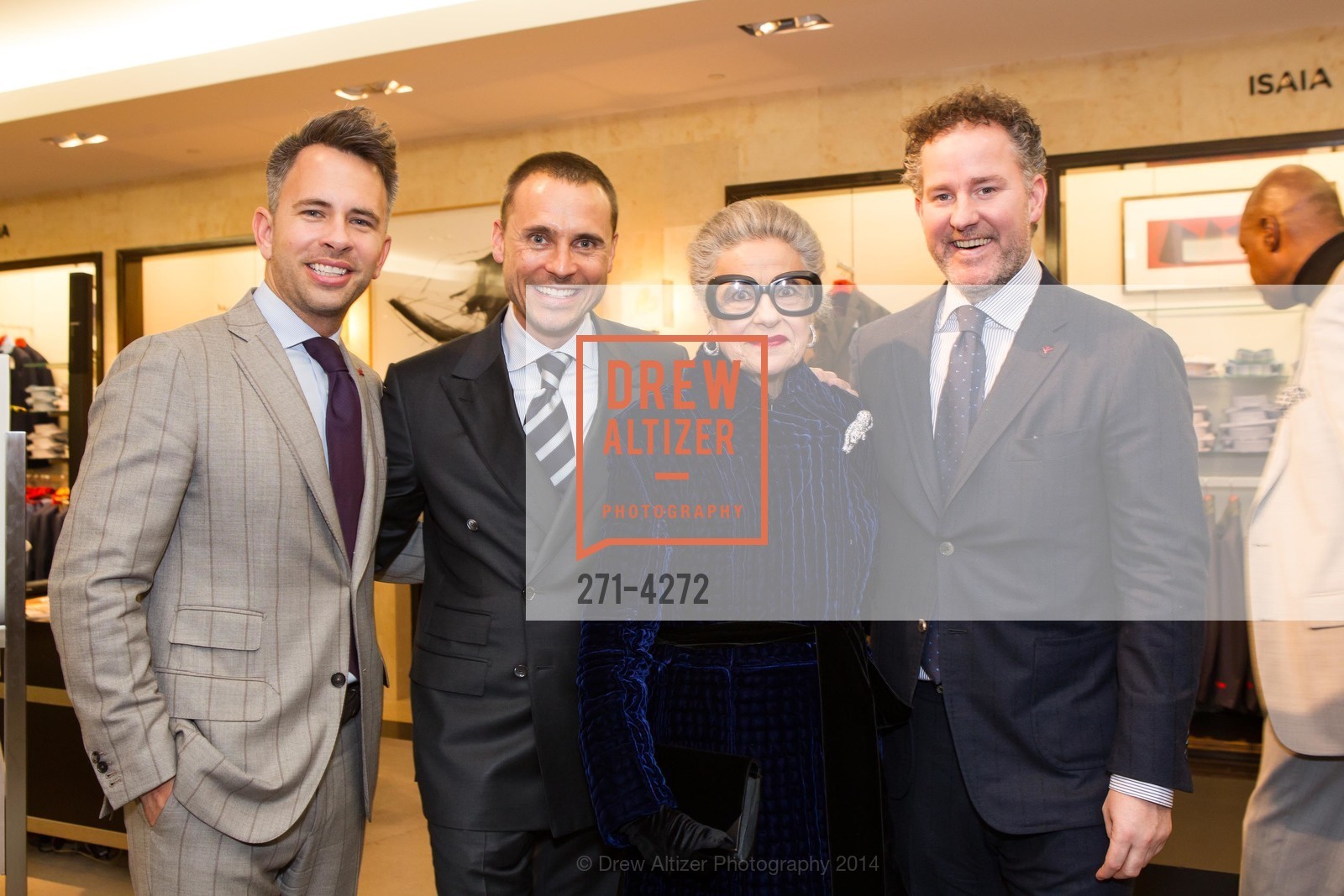 Bryan Vincent, Jeff Garelick, Joy Venturini Bianchi, Jim Shay, SAKS FIFTH AVENUE Men of Style, US, March 6th, 2014, Photo #271-4272 Bryan Vincent, Jeff Garelick, Joy Venturini Bianchi, Jim Shay, Photo #271-4272