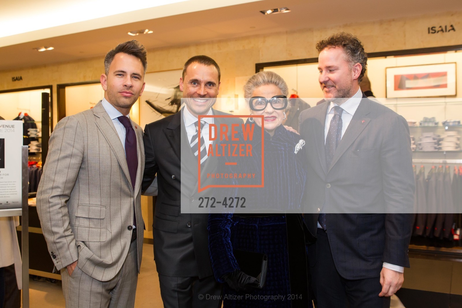 Bryan Vincent, Jeff Garelick, Joy Venturini Bianchi, Jim Shay, SAKS FIFTH AVENUE Men of Style, US, March 6th, 2014, Photo #272-4272 Bryan Vincent, Jeff Garelick, Joy Venturini Bianchi, Jim Shay, Photo #272-4272