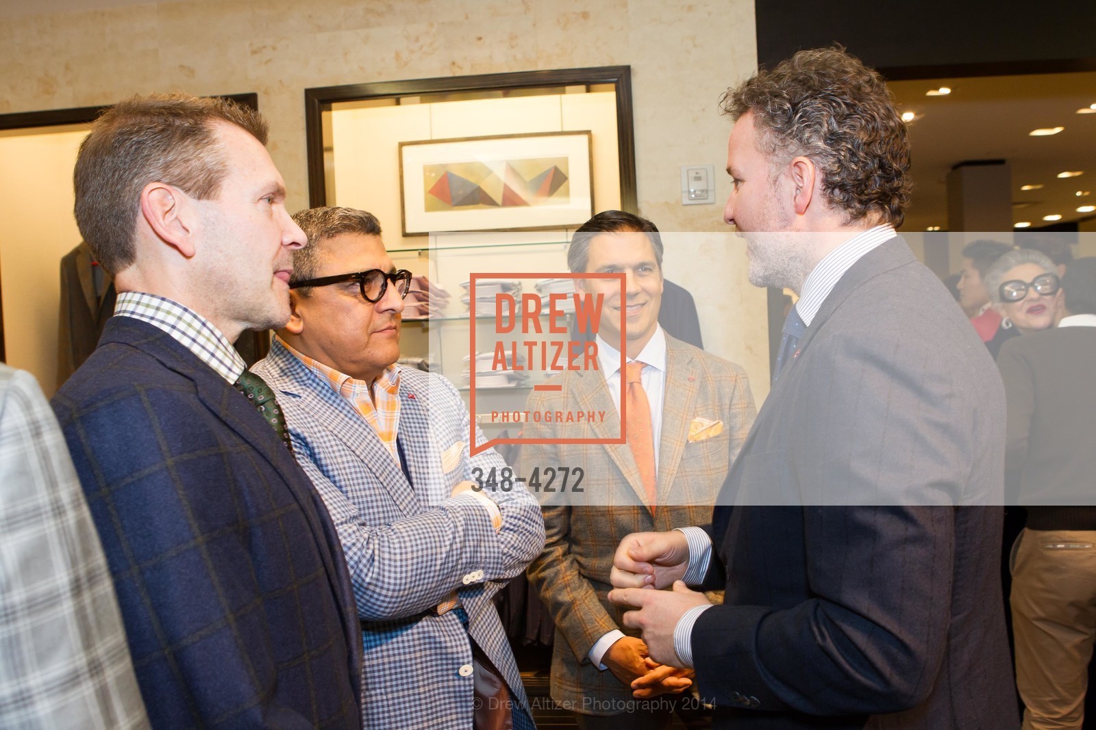 Eric Petsinger, Riccardo Benavides, Ken Hagen, Jim Shay, SAKS FIFTH AVENUE Men of Style, US, March 6th, 2014, Photo #348-4272 Eric Petsinger, Riccardo Benavides, Ken Hagen, Jim Shay, Photo #348-4272