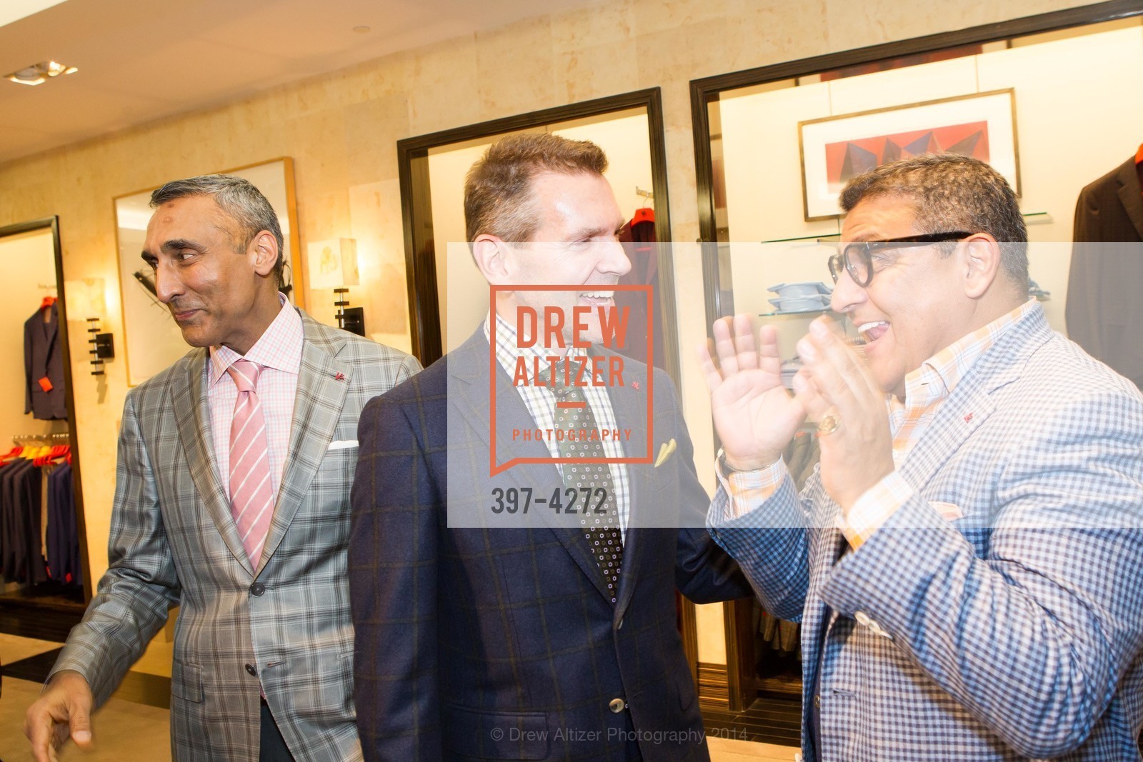 Inder Dhillon, Eric Petsinger, Riccardo Benavides, SAKS FIFTH AVENUE Men of Style, US, March 6th, 2014, Photo #397-4272 Inder Dhillon, Eric Petsinger, Riccardo Benavides, Photo #397-4272