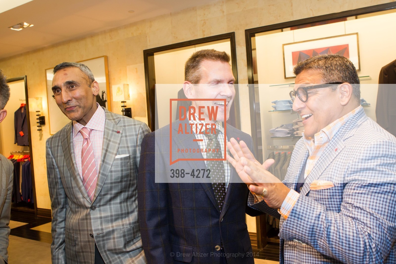 Inder Dhillon, Eric Petsinger, Riccardo Benavides, SAKS FIFTH AVENUE Men of Style, US, March 6th, 2014, Photo #398-4272 Inder Dhillon, Eric Petsinger, Riccardo Benavides, Photo #398-4272