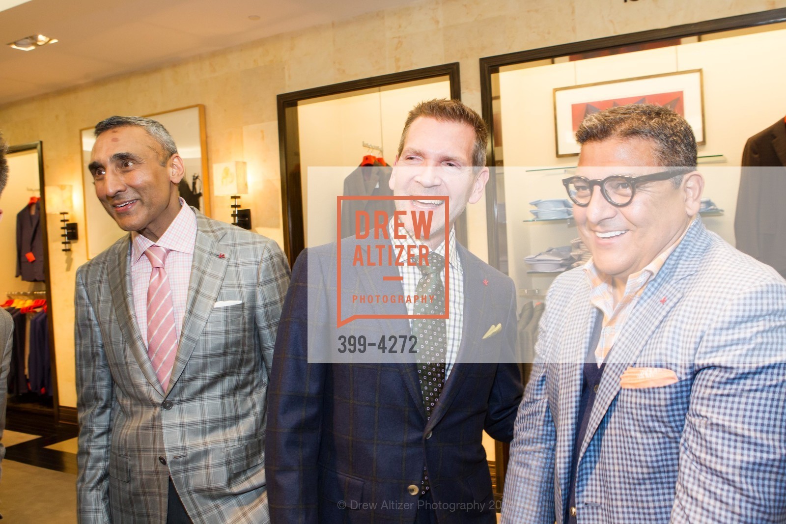 Inder Dhillon, Eric Petsinger, Riccardo Benavides, SAKS FIFTH AVENUE Men of Style, US, March 6th, 2014, Photo #399-4272 Inder Dhillon, Eric Petsinger, Riccardo Benavides, Photo #399-4272