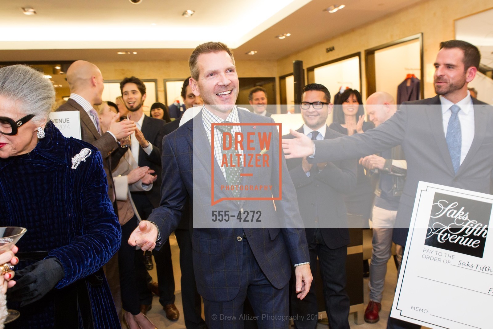 Joy Venturini Bianchi, Eric Petsinger, Ryan Williams, SAKS FIFTH AVENUE Men of Style, US, March 6th, 2014, Photo #555-4272 Joy Venturini Bianchi, Eric Petsinger, Ryan Williams, Photo #555-4272