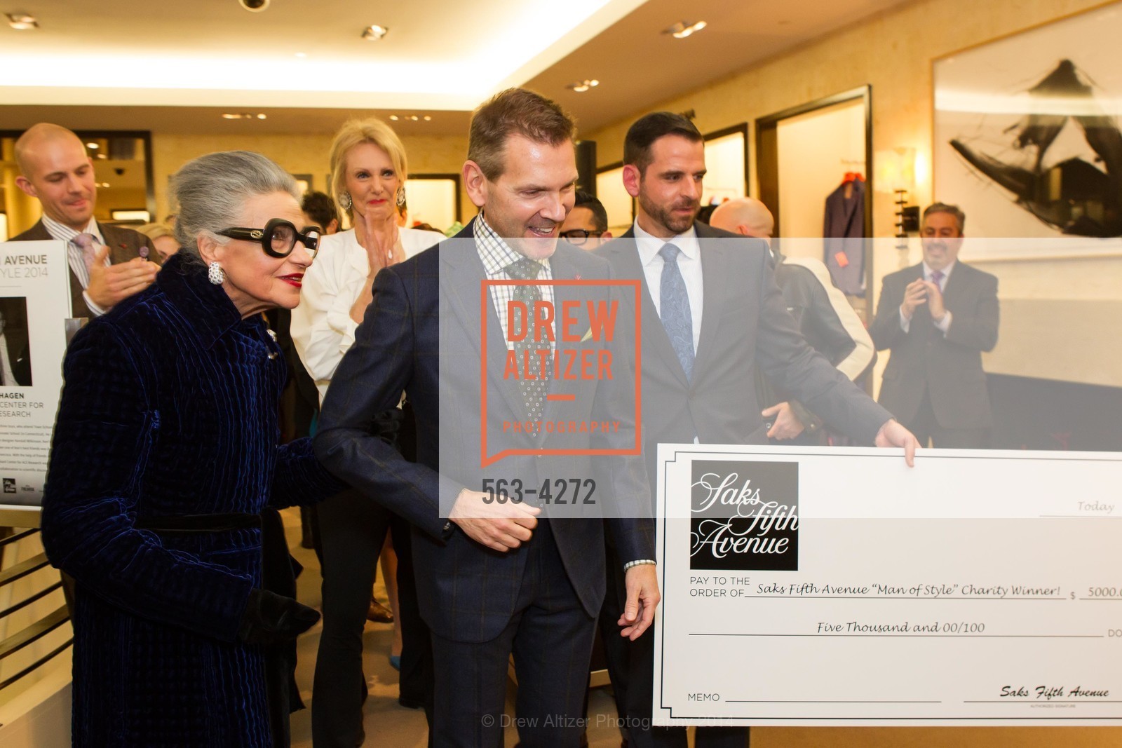 Joy Venturini Bianchi, Eric Petsinger, Ryan Williams, SAKS FIFTH AVENUE Men of Style, US, March 6th, 2014, Photo #563-4272 Joy Venturini Bianchi, Eric Petsinger, Ryan Williams, Photo #563-4272