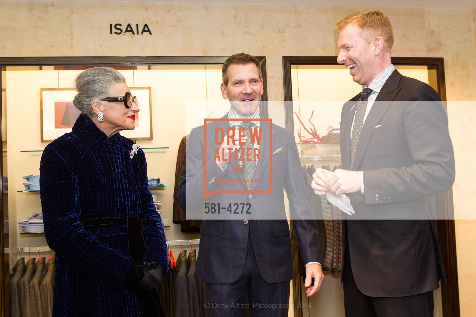 Joy Venturini Bianchi, Eric Petsinger, Randy Moore, SAKS FIFTH AVENUE Men of Style, US, March 6th, 2014, Photo #581-4272 Joy Venturini Bianchi, Eric Petsinger, Randy Moore, Photo #581-4272