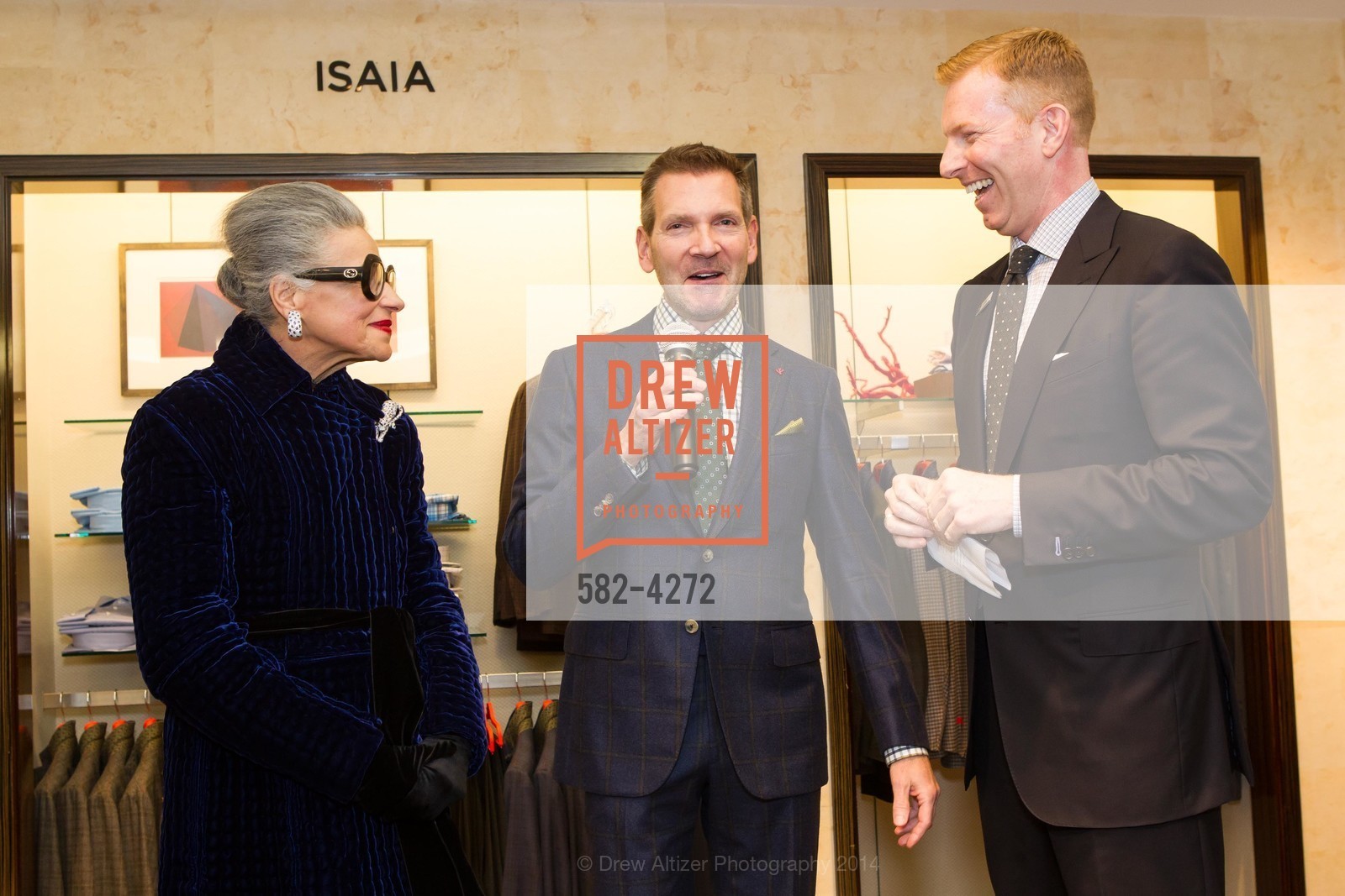 Joy Venturini Bianchi, Eric Petsinger, Randy Moore, SAKS FIFTH AVENUE Men of Style, US, March 6th, 2014, Photo #582-4272 Joy Venturini Bianchi, Eric Petsinger, Randy Moore, Photo #582-4272