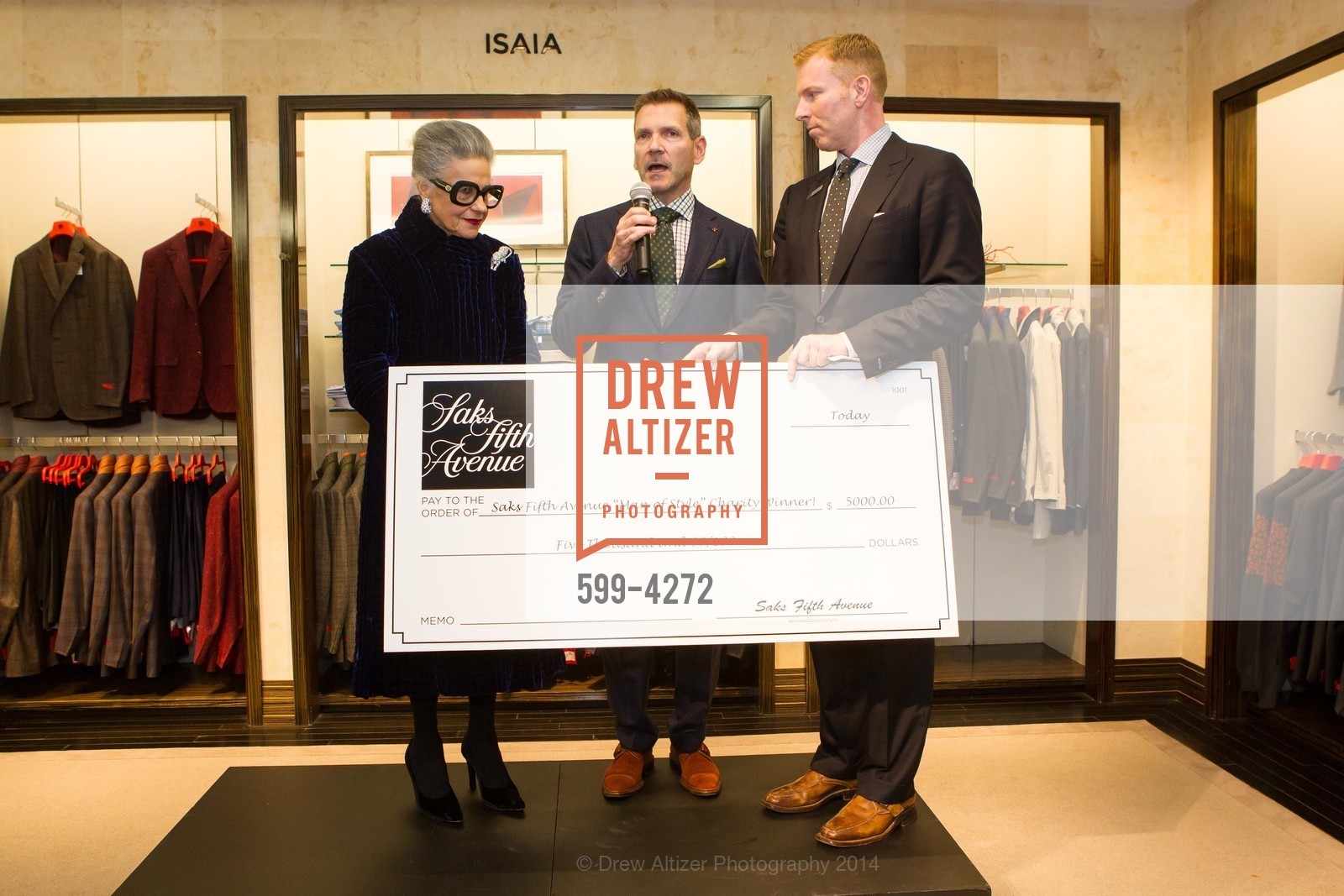 Joy Venturini Bianchi, Eric Petsinger, Randy Moore, SAKS FIFTH AVENUE Men of Style, US, March 6th, 2014, Photo #599-4272 Joy Venturini Bianchi, Eric Petsinger, Randy Moore, Photo #599-4272