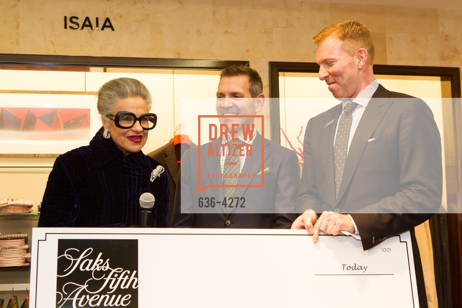 Joy Venturini Bianchi, Eric Petsinger, Randy Moore, SAKS FIFTH AVENUE Men of Style, US, March 6th, 2014, Photo #636-4272 Joy Venturini Bianchi, Eric Petsinger, Randy Moore, Photo #636-4272
