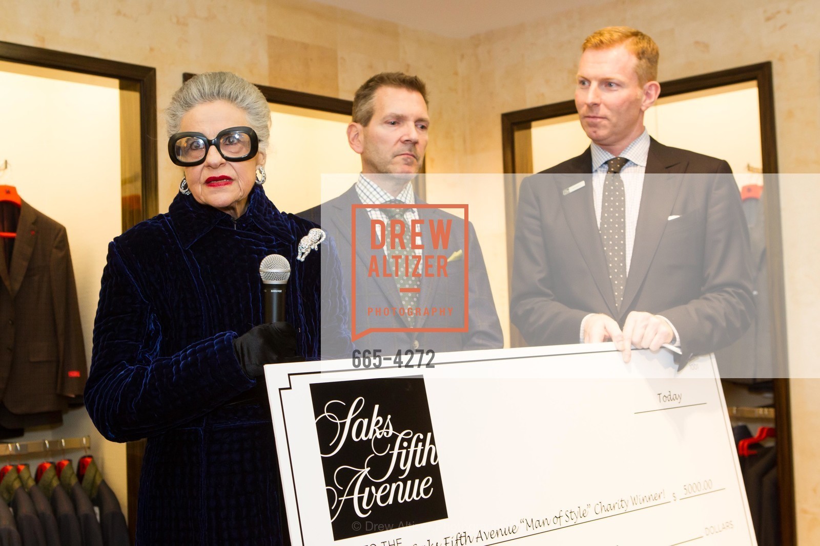 Joy Venturini Bianchi, Eric Petsinger, Randy Moore, SAKS FIFTH AVENUE Men of Style, US, March 6th, 2014, Photo #665-4272 Joy Venturini Bianchi, Eric Petsinger, Randy Moore, Photo #665-4272