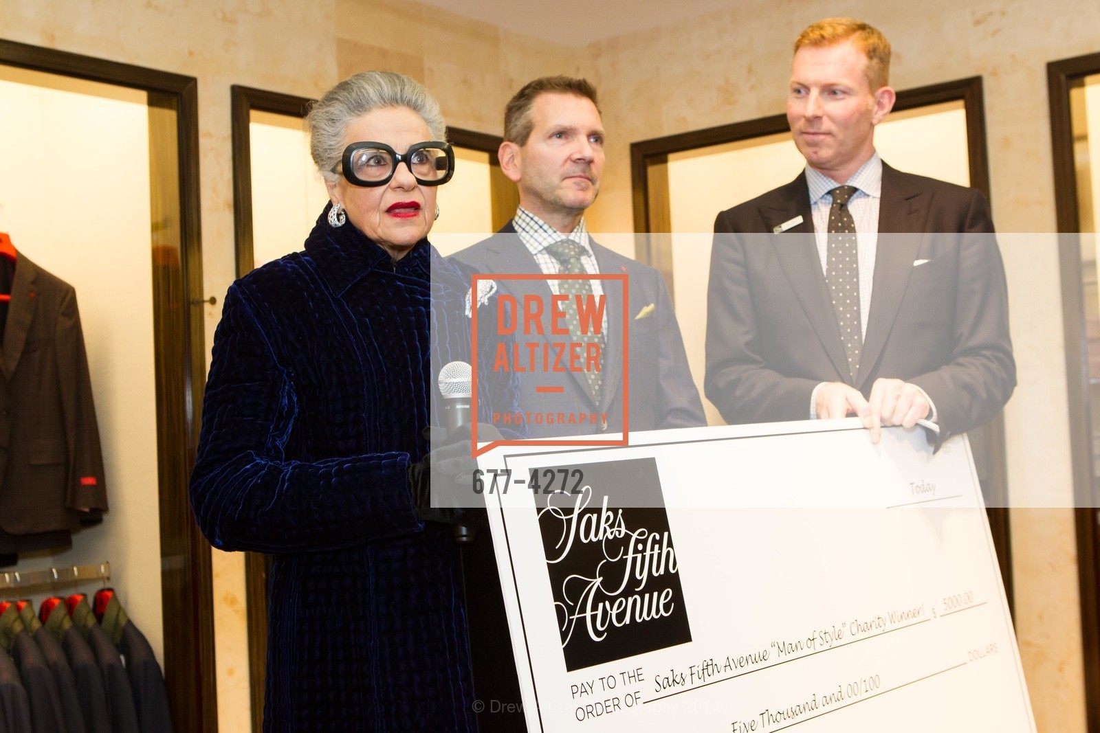 Joy Venturini Bianchi, Eric Petsinger, Randy Moore, SAKS FIFTH AVENUE Men of Style, US, March 6th, 2014, Photo #677-4272 Joy Venturini Bianchi, Eric Petsinger, Randy Moore, Photo #677-4272