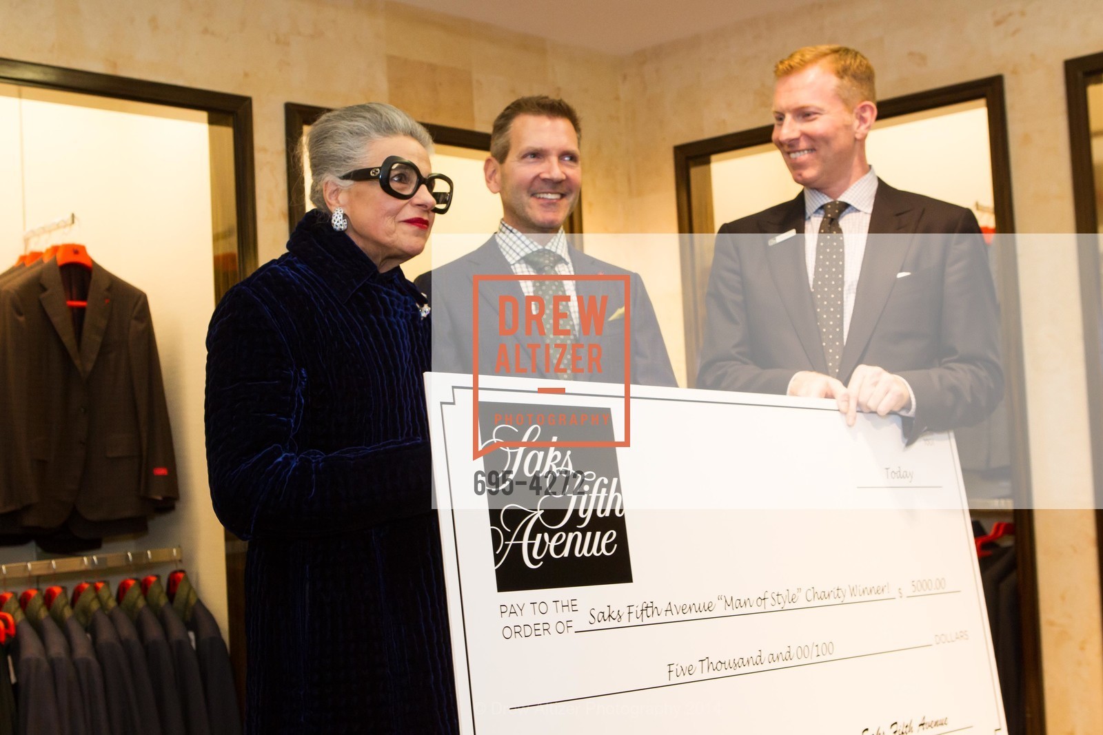 Joy Venturini Bianchi, Eric Petsinger, Randy Moore, SAKS FIFTH AVENUE Men of Style, US, March 6th, 2014, Photo #695-4272 Joy Venturini Bianchi, Eric Petsinger, Randy Moore, Photo #695-4272