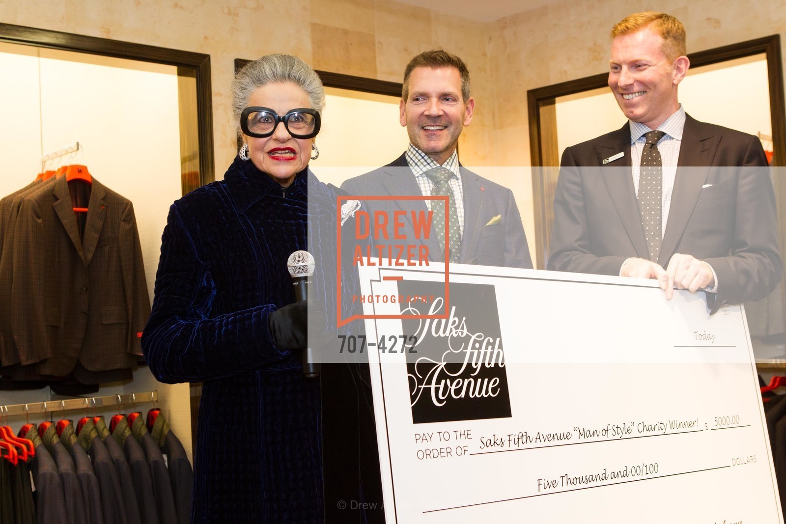 Joy Venturini Bianchi, Eric Petsinger, Randy Moore, SAKS FIFTH AVENUE Men of Style, US, March 6th, 2014, Photo #707-4272 Joy Venturini Bianchi, Eric Petsinger, Randy Moore, Photo #707-4272