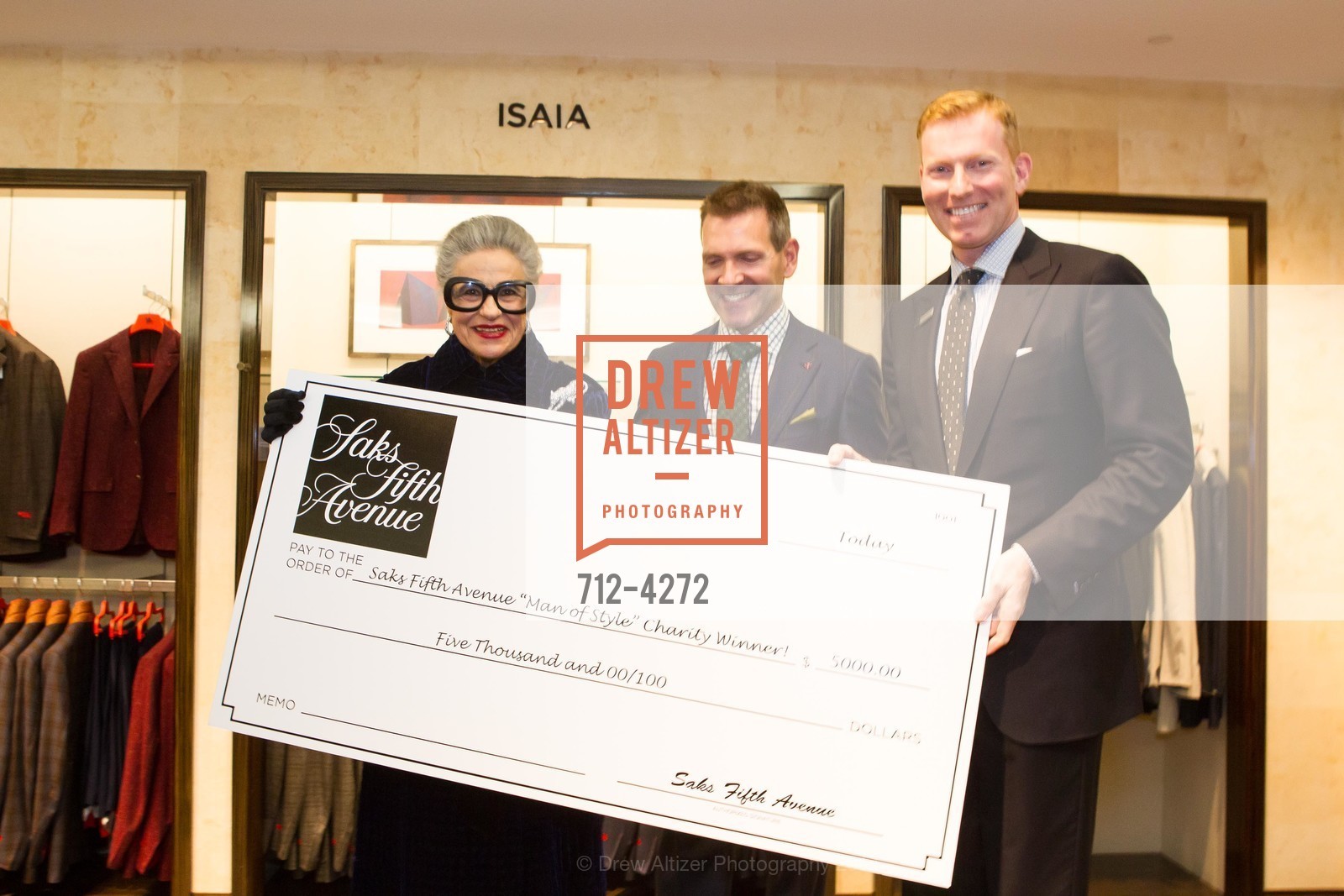 Joy Venturini Bianchi, Eric Petsinger, Randy Moore, SAKS FIFTH AVENUE Men of Style, US, March 6th, 2014, Photo #712-4272 Joy Venturini Bianchi, Eric Petsinger, Randy Moore, Photo #712-4272