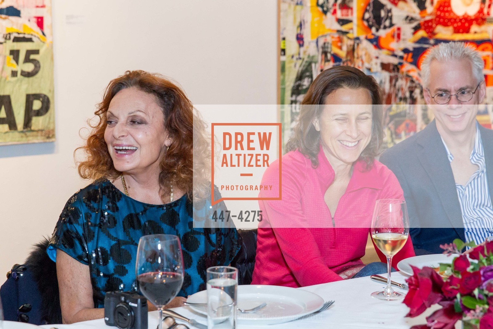Diane von Furstenberg, Anne Wojcicki, Dinner In Honor of DIANE VON FURSTENBERG, US, November 21st, 2014, Photo #447-4275 Diane von Furstenberg, Anne Wojcicki, Photo #447-4275